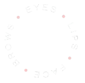 Rotating image of services provided that shows the words "Eyes, Lips, Face, and Brows'